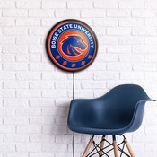 BSU - Boise State Broncos Slimline Illuminated Team Spirit Wall Sign-Round FNB-NCBOIS-130
