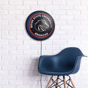 BSU - Boise State Broncos Slimline Illuminated Team Spirit Wall Sign-Round FNB-NCBOIS-130