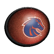 Boise State Broncos: Pigskin - Oval Slimline Lighted Wall Sign, NCBOIS-140-21