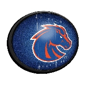 Boise State Broncos: On the 50 - Oval Slimline Lighted Wall Sign, NCBOIS-140-22