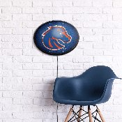 Boise State Broncos: On the 50 - Oval Slimline Lighted Wall Sign, NCBOIS-140-22