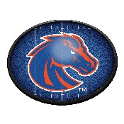 Boise State Broncos: On the 50 - Oval Slimline Lighted Wall Sign, NCBOIS-140-22