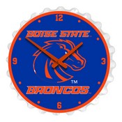 BSU - Boise State Broncos Team Spirit Bottle Cap Wall Clock, FNB-NCBOIS-540