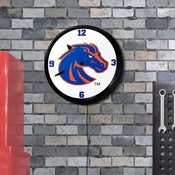 Boise State Broncos: Retro Lighted Wall Clock, FNB-NCBOIS-550-01A