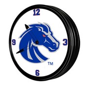 Boise State Broncos: Retro Lighted Wall Clock, FNB-NCBOIS-550-01A