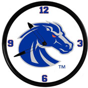 Boise State Broncos: Retro Lighted Wall Clock, FNB-NCBOIS-550-01A