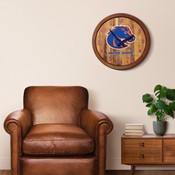 BSU - Boise State Broncos 20" Barrel Team Logo Wall Clock FNB-NCBOIS-560