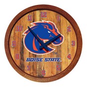 BSU - Boise State Broncos 20" Barrel Team Logo Wall Clock FNB-NCBOIS-560