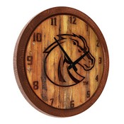 BSU - Boise State Broncos 20" Barrel Team Logo Wall Clock FNB-NCBOIS-560