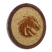 Boise State Broncos: "Faux" Barrel Framed Cork Board, FNB-NCBOIS-632-01A