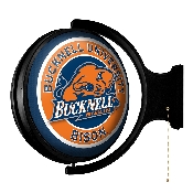Bucknell Bisons: Go Bison - Original Round Rotating Lighted Wall Sign, NCBUCK-115-02