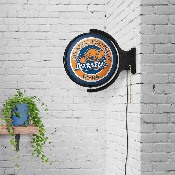 Bucknell Bisons: Go Bison - Original Round Rotating Lighted Wall Sign, NCBUCK-115-02