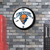 Bucknell Bisons: Retro Lighted Wall Clock, NCBUCK-550-01
