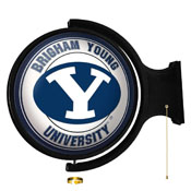 BYU Cougars: Original Round Rotating Lighted Wall Sign, NCBYUC-115-01