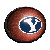 BYU Cougars: Pigskin - Oval Slimline Lighted Wall Sign, NCBYUC-140-21