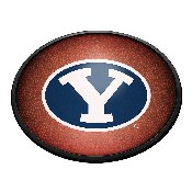 BYU Cougars: Pigskin - Oval Slimline Lighted Wall Sign, NCBYUC-140-21