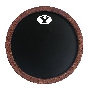 BYU Cougars: Chalkboard "Faux" Barrel Top Sign, NCBYUC-630-01