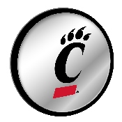 Cincinnati Bearcats: Logo - Modern Disc Mirrored Wall Sign, NCCINC-235-01