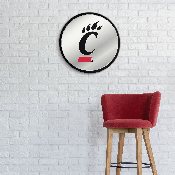 Cincinnati Bearcats: Logo - Modern Disc Mirrored Wall Sign, NCCINC-235-01