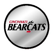 Cincinnati Bearcats: Modern Disc Mirrored Wall Sign, NCCINC-235-02