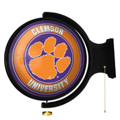 Clemson Tigers: Original Round Rotating Lighted Wall Sign, NCCLEM-115-01