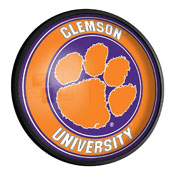 Clemson Tigers: Round Slimline Lighted Wall Sign, NCCLEM-130-01
