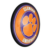 Clemson Tigers: Round Slimline Lighted Wall Sign, NCCLEM-130-01