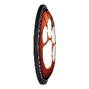 Clemson Tigers: Basketball - Round Slimline Lighted Wall Sign, NCCLEM-130-11