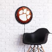 Clemson Tigers: Basketball - Round Slimline Lighted Wall Sign, NCCLEM-130-11