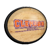 Clemson Tigers: Hardwood - Oval Slimline Lighted Wall Sign, NCCLEM-140-12