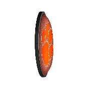 Clemson Tigers: Pigskin - Oval Slimline Lighted Wall Sign, NCCLEM-140-21