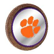 Clemson Tigers: Paw Print - Barrel Top Mirrored Wall Sign, FNB-NCCLEM-245-01A