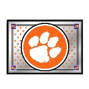 Clemson Tigers: Paw Print, Team Spirit - Framed Mirrored Wall Sign, FNB-NCCLEM-265-02A