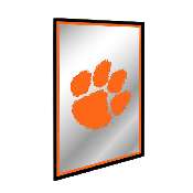 Clemson Tigers: Paw Print - Framed Mirrored Wall Sign, FNB-NCCLEM-275-01A