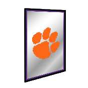 Clemson Tigers: Paw Print - Framed Mirrored Wall Sign, FNB-NCCLEM-275-01A
