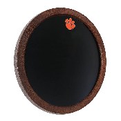 Clemson Tigers: Tiger Paw - Chalkboard "Faux" Barrel Top Sign, NCCLEM-630-01