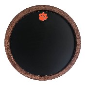 Clemson Tigers: Tiger Paw - Chalkboard "Faux" Barrel Top Sign, NCCLEM-630-01