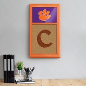 Clemson Tigers: Dual Logo - Cork Note Board, NCCLEM-640-02