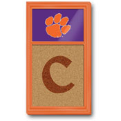 Clemson Tigers: Dual Logo - Cork Note Board, NCCLEM-640-02