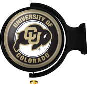 Colorado Buffaloes: Original Round Rotating Lighted Wall Sign, NCCOBF-115-01