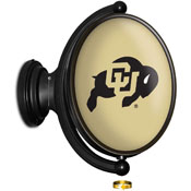 Colorado Buffaloes: Original Oval Rotating Lighted Wall Sign, FNB-NCCOBF-125-01A