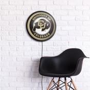 Colorado Buffaloes: Round Slimline Lighted Wall Sign, NCCOBF-130-01