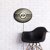 Colorado Buffaloes: Oval Slimline Lighted Wall Sign, FNB-NCCOBF-140-01A