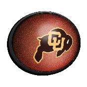 Colorado Buffaloes: Pigskin - Oval Slimline Lighted Wall Sign, NCCOBF-140-21