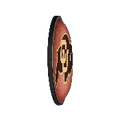 Colorado Buffaloes: Pigskin - Oval Slimline Lighted Wall Sign, NCCOBF-140-21