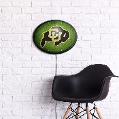 Colorado Buffaloes: On the 50 - Oval Slimline Lighted Wall Sign, NCCOBF-140-22