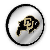 Colorado Buffaloes: Modern Disc Mirrored Wall Sign, FNB-NCCOBF-235-01A