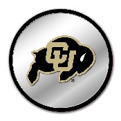 Colorado Buffaloes: Modern Disc Mirrored Wall Sign, FNB-NCCOBF-235-01A