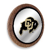 Colorado Buffaloes: "Faux" Barrel Top Mirrored Wall Sign, FNB-NCCOBF-245-01A