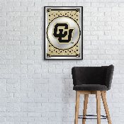 Colorado Buffaloes: Team Spirit, CU - Framed Mirrored Wall Sign, NCCOBF-275-02